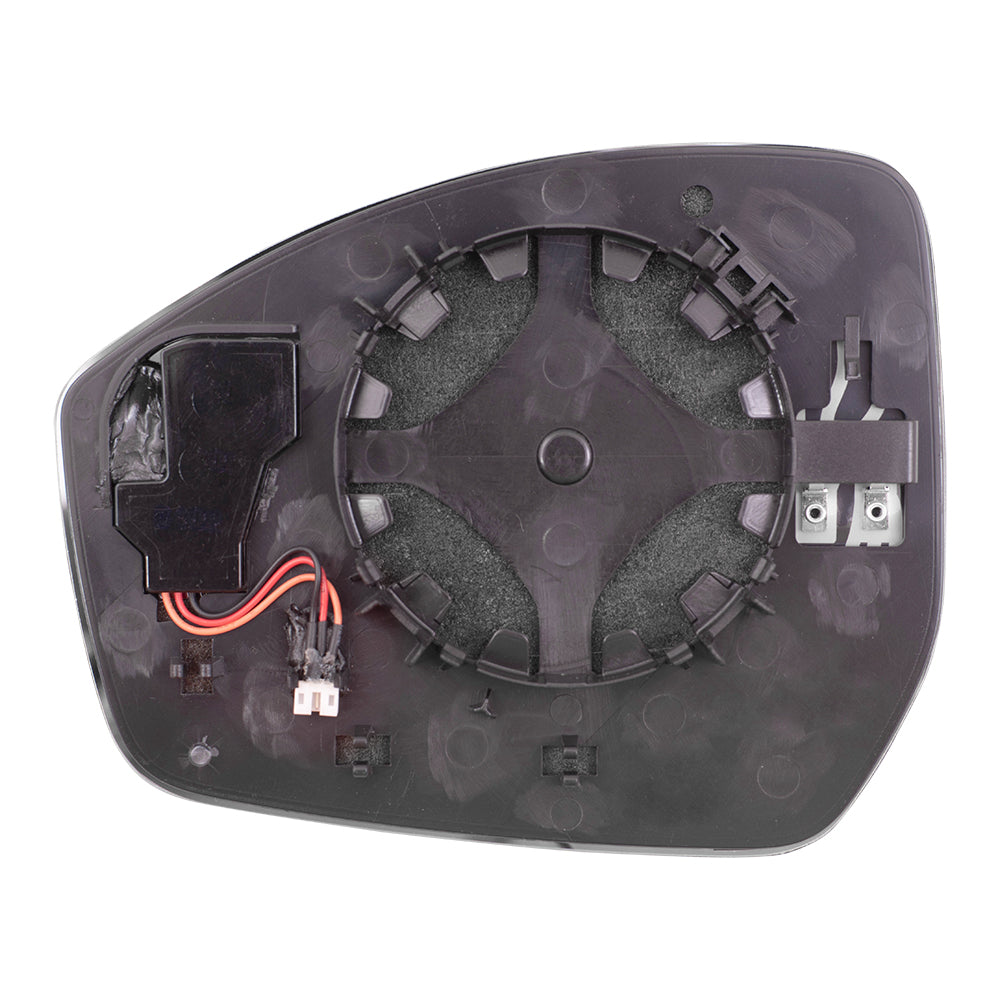 Brock Replacement Driver and Passenger Side Mirror Glass and Base w/Heat Compatible with 2017-2020 F-Pace