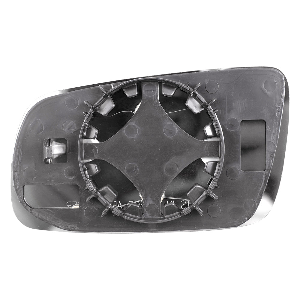 Brock Replacement Driver and Passenger Side Clear Mirror Glass and Base without Heat and Split Glass Compatible with 1999-2007 Golf 1999-2005 A4 1998-2004 Passat 1999-2002 Cabrio 1996-2001 A4