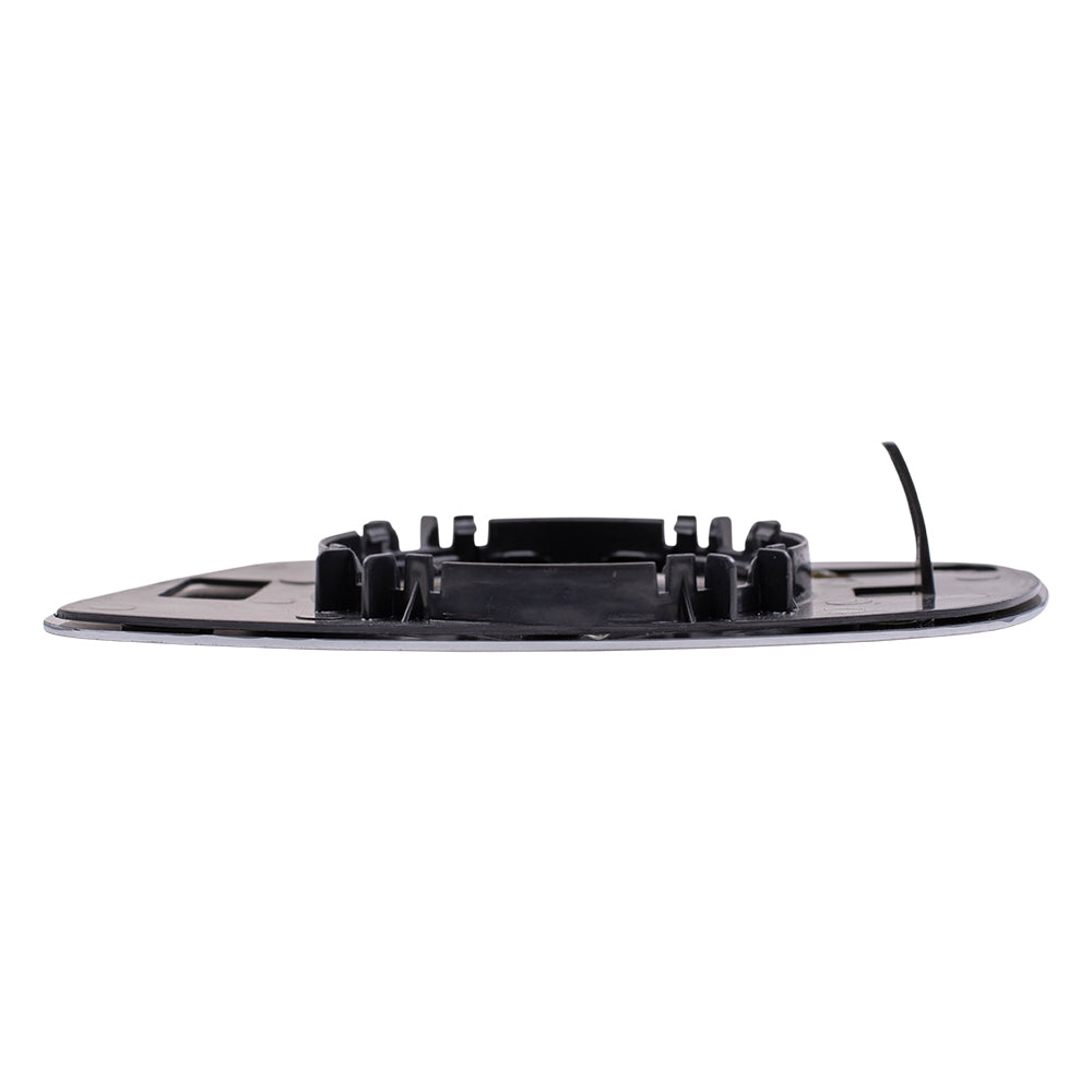 Brock Replacement Driver and Passenger Side Clear Mirror Glass and Base without Heat and Split Glass Compatible with 1999-2007 Golf 1999-2005 A4 1998-2004 Passat 1999-2002 Cabrio 1996-2001 A4
