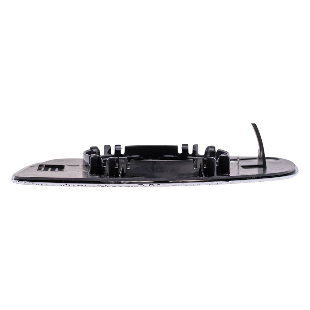 Brock Replacement Passenger Side Clear Mirror Glass and Base with Heat W/O Split Glass Compatible with 1999-2007 Golf 1999-2005 A4 1998-2004 Passat 1999-2002 Cabrio 1996-2001 A4