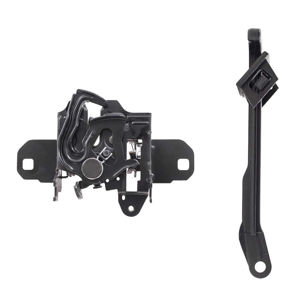 Brock Replacement Hood Latch and Hood Release Lever Set Compatible with 1998-2010 Volkswagen New Beetle