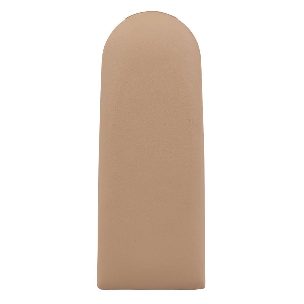 Brock Replacement Dark Beige Leatherette Center Console Lid Compatible with 1999-2005 A4 1998-2005 New Beetle 1999-2005 Golf 1999-2005 Passat 18D 867 173 82V 18D 867 173 BQH