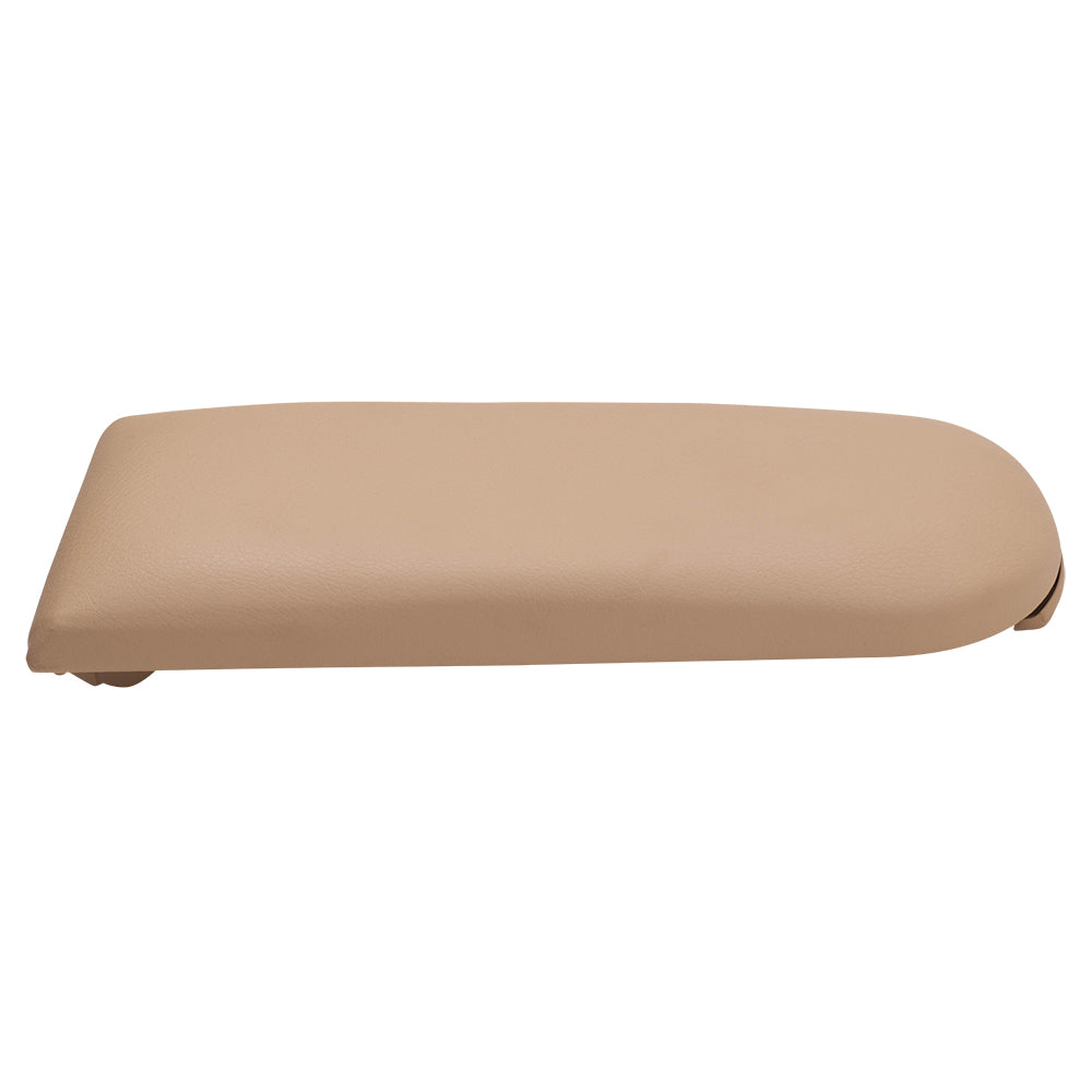 Brock Replacement Dark Beige Leatherette Center Console Lid Compatible with 1999-2005 A4 1998-2005 New Beetle 1999-2005 Golf 1999-2005 Passat 18D 867 173 82V 18D 867 173 BQH