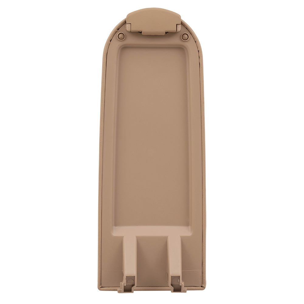 Brock Replacement Dark Beige Leatherette Center Console Lid Compatible with 1999-2005 A4 1998-2005 New Beetle 1999-2005 Golf 1999-2005 Passat 18D 867 173 82V 18D 867 173 BQH