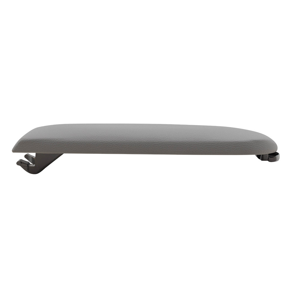 Brock Replacement Gray Leatherette Center Console Lid Compatible with 1999-2005 A4 1998-2005 New Beetle 1999-2005 Golf 1999-2005 Passat 3B0867173