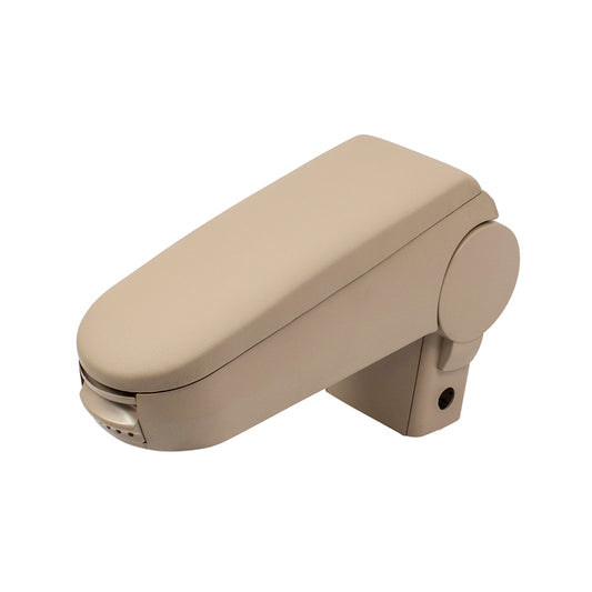 Brock Replacement Beige Leatherette Center Console Armrest Repair Kit with Hardware Compatible with 1999-2005 A4 1999-2005 Golf 1J0 864 279 B 4TE