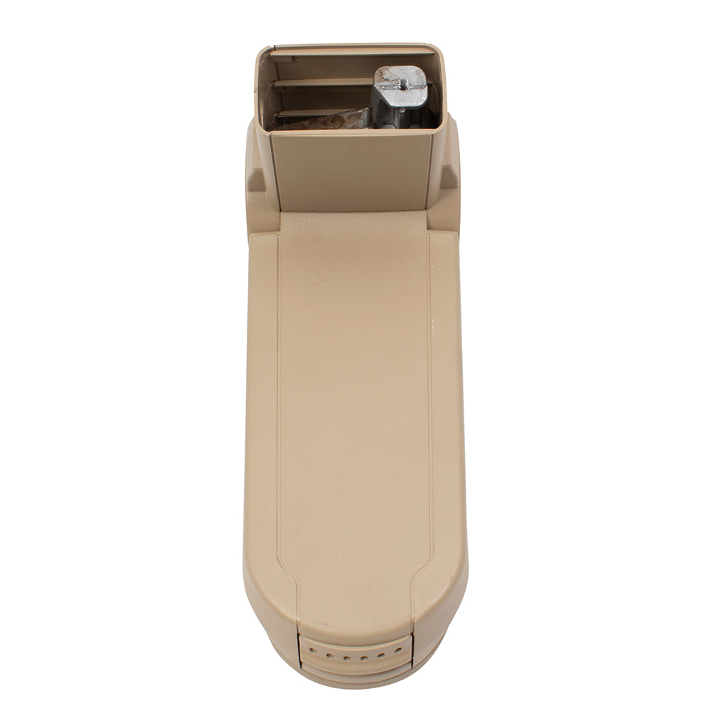Brock Replacement Beige Leatherette Center Console Armrest Repair Kit with Hardware Compatible with 1999-2005 A4 1999-2005 Golf 1J0 864 279 B 4TE
