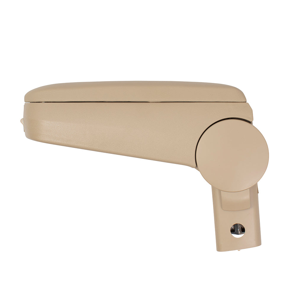 Brock Replacement Beige Leatherette Center Console Armrest Repair Kit with Hardware Compatible with 1999-2005 A4 1999-2005 Golf 1J0 864 279 B 4TE