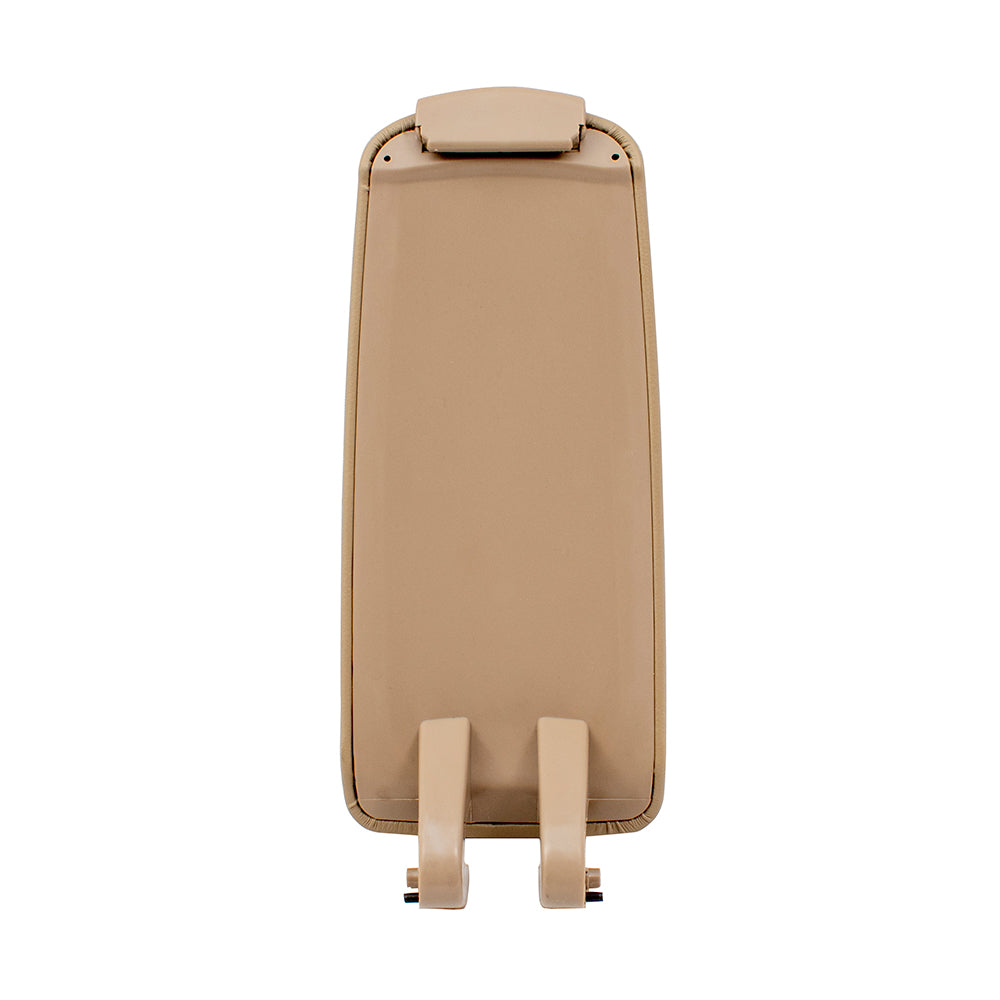 Brock Replacement Beige Leatherette Center Console Lid Armrest Cover Compatible with A4 RS4 S4 Sedan & Wagon 8E0864245T1MX