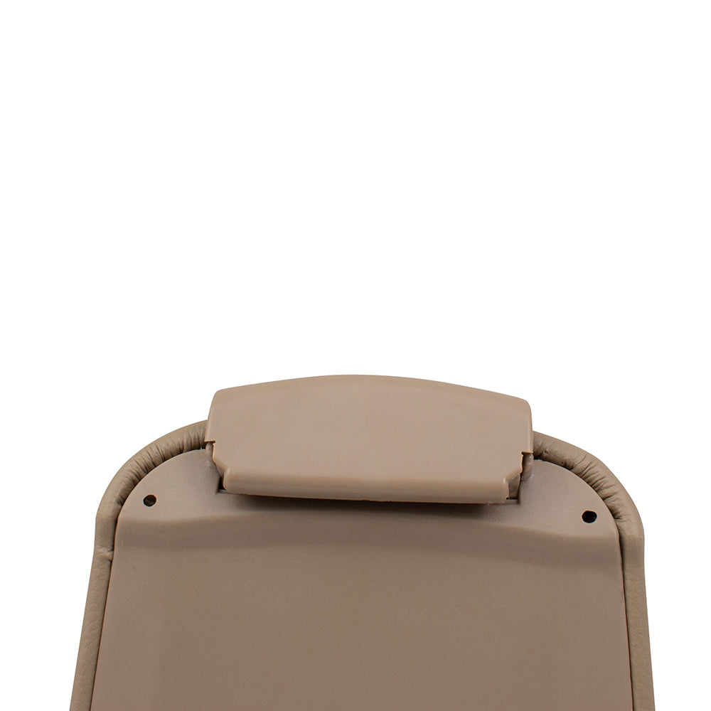 Brock Replacement Beige Leatherette Center Console Lid Armrest Cover Compatible with A4 RS4 S4 Sedan & Wagon 8E0864245T1MX