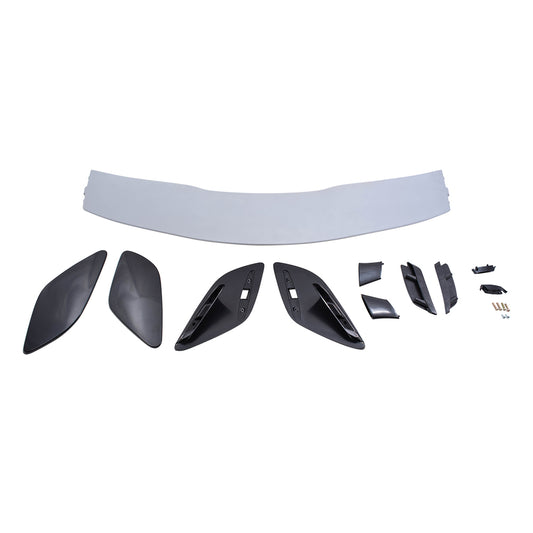 Brock Replacement Liftgate Center Wing Spoiler Paint to Match Gray Compatible with 15-20 GLA-Class X156 without Performance Package