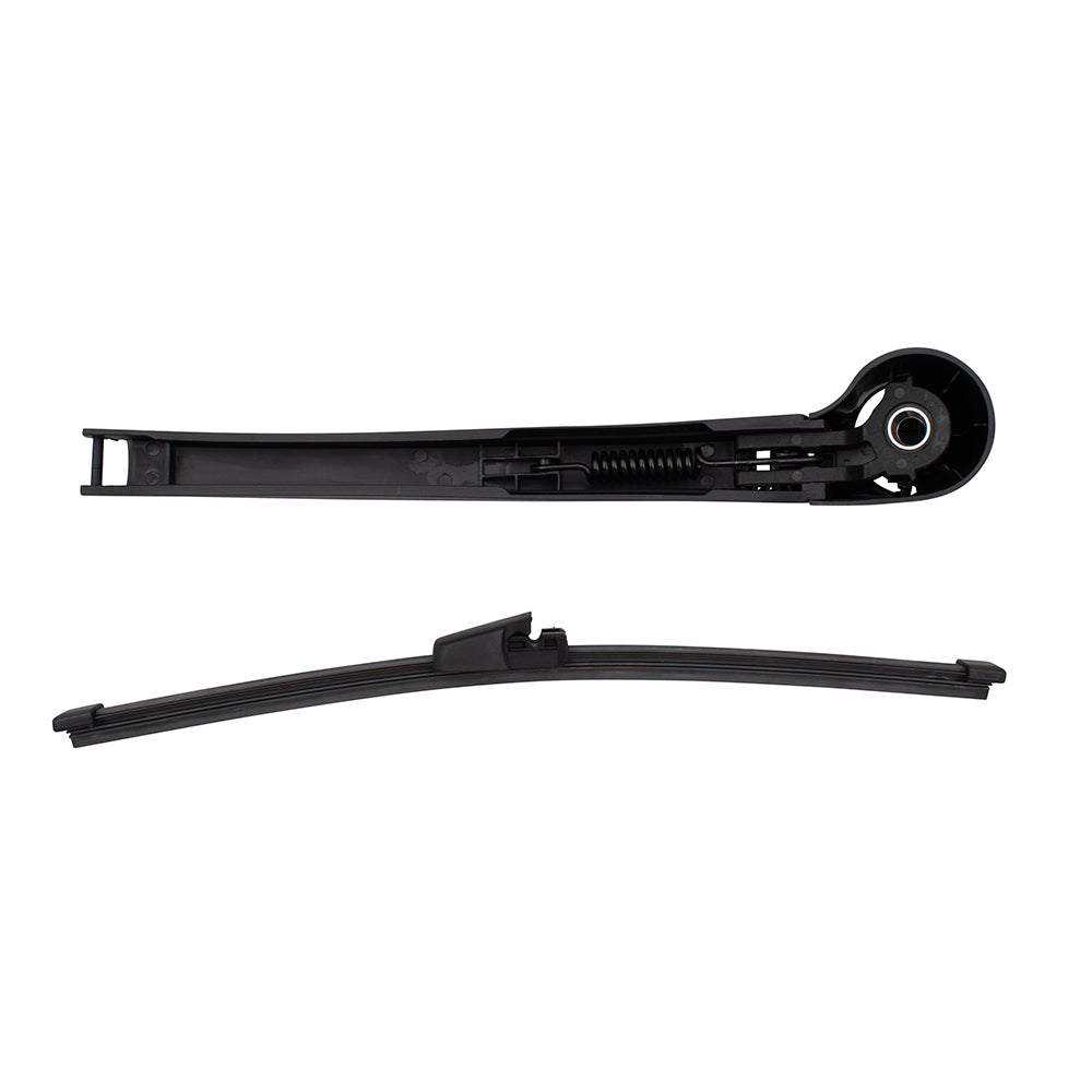 Brock Replacement Rear Windshield Wiper Arm and Blade Compatible with 07-10 Passat 06-09 GTI 06-09 Rabbit