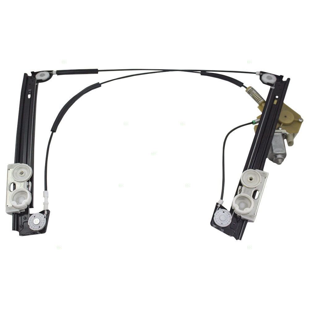 Brock Replacement Passengers Front Power Window Lift Regulator with Motor Assembly Compatible with 2002-2005 Cooper 67626955876