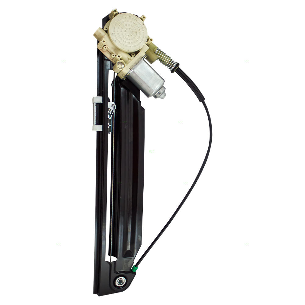 Brock Replacement Drivers Rear Power Window Lift Regulator with Motor Assembly Compatible with 1999-2003 5 Series 00-03 M5 51 35 8 252 429