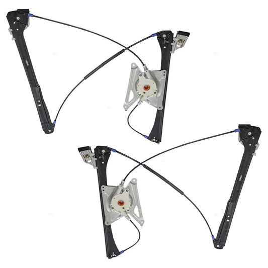 Brock Replacement Driver and Passenger Front Power Window Lift Regulators Compatible with 96-02 A4 S4 Gen 1 8D0837461 8D0837462