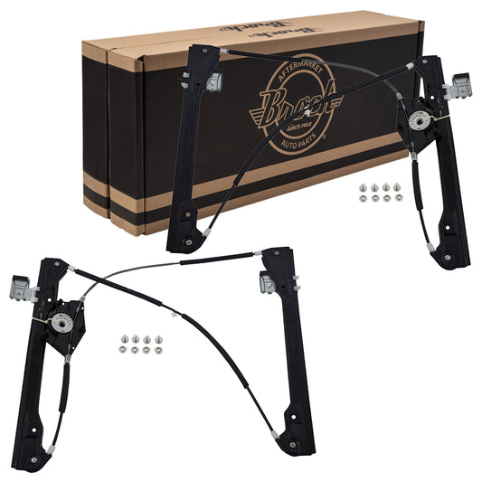 Window Regulator w/o Motor for 1998-2010 Beetle Hatchback w/o Panel Front 1C0837655C Set VW1350112