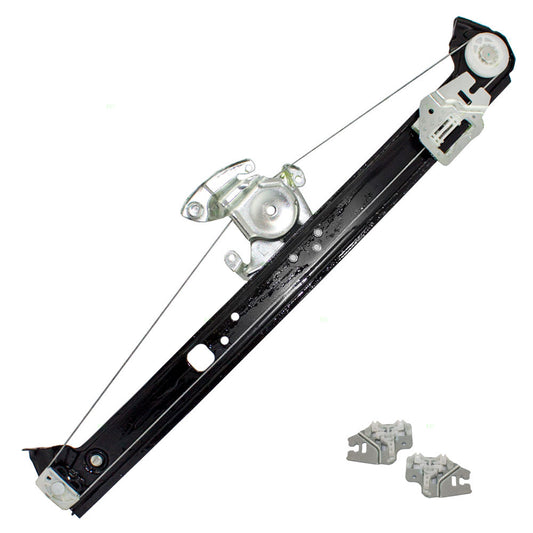 Brock Replacement Drivers Rear Power Window Lift Regulator & Repair Guide Clips Compatible with 2000-2006 X5 51357125059 51337020659