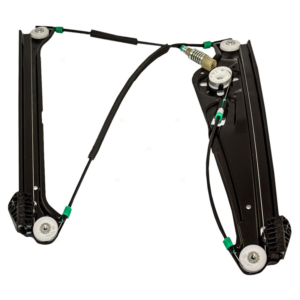 Brock Replacement Passengers Front Power Window Lift Regulator Compatible with 2002-2008 7 Series 51337202480