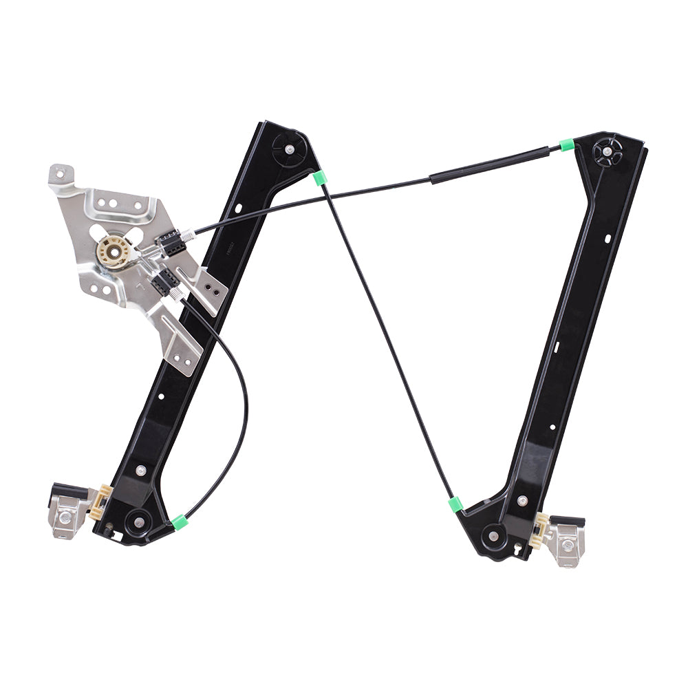 Brock Replacement Passengers Front Power Window Lift Regulator with Anti-Pinch Performance Compatible with 2003-2011 9-3 Sedan Wagon 12793729