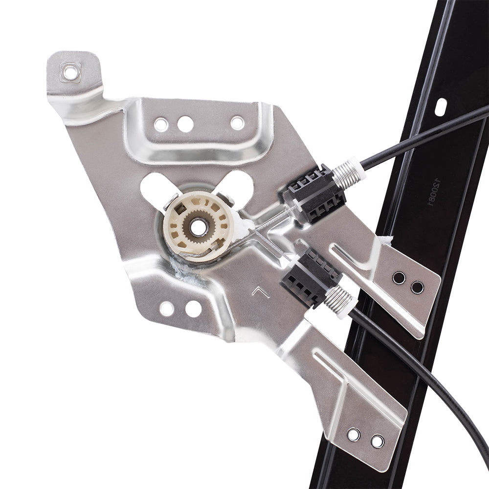 Brock Replacement Passengers Front Power Window Lift Regulator with Anti-Pinch Performance Compatible with 2003-2011 9-3 Sedan Wagon 12793729