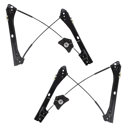 Brock Replacement Front Driver and Passenger Side Power Window Regulators without Motor Comaptible with 2011-2018 A6 Sedan 2013-2016 A6 Hybrid 2012-2018 GLI