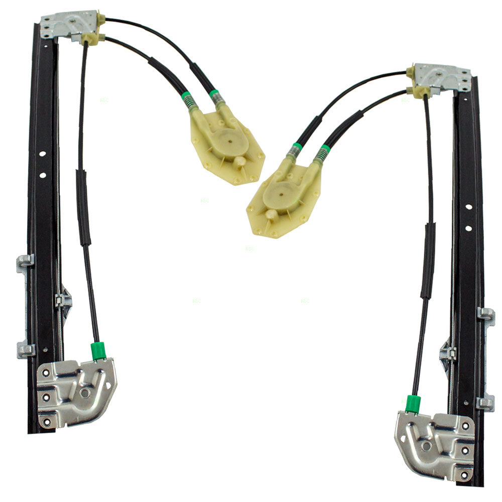 Window Regulator w/o Motor for 1997-1999 528i Built To 3/99 Rear for 1997-1999 540i Set