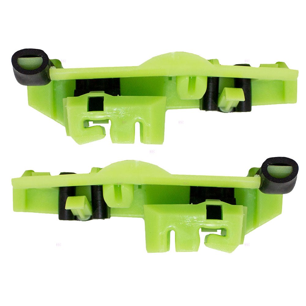 Brock Replacement Pair Set Rear Power Window Lift Regulator Repair Clip Guides Compatible with 2006-2012 3 Series & 2008-2011 M3