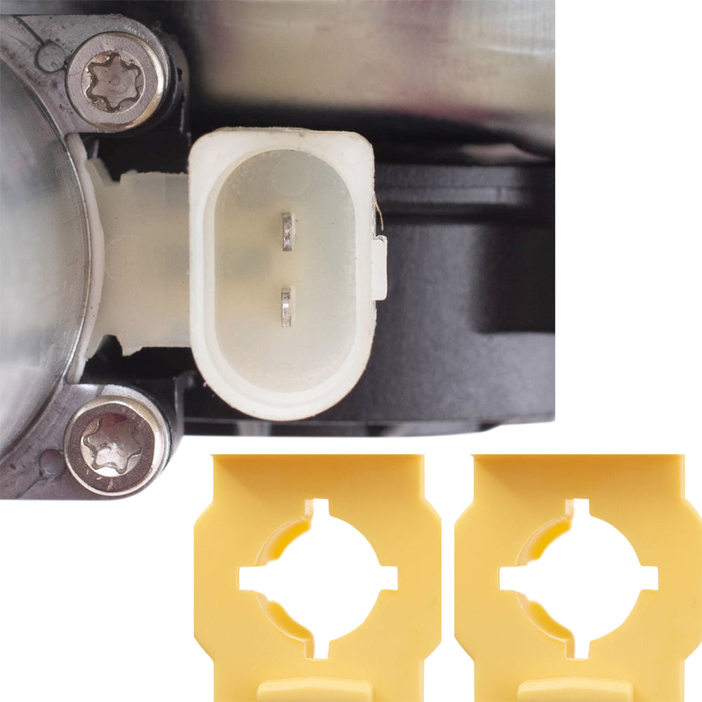 Brock Replacement Drivers Front Power Window Lift Regulator with Motor and Clips Compatible with 2000-2006 X5 51338254781 51338254911