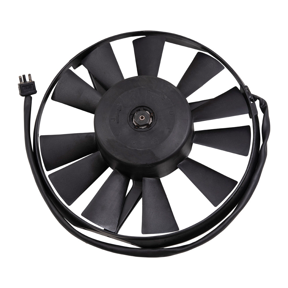 Brock Aftermarket Replacement Auxiliary Radiator Fan Assembly Compatible With 1987-1993 Mercedes-Benz 190E W201 2.6L