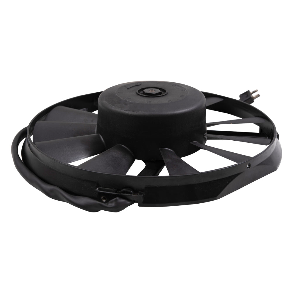 Brock Aftermarket Replacement Auxiliary Radiator Fan Assembly Compatible With 1987-1993 Mercedes-Benz 190E W201 2.6L