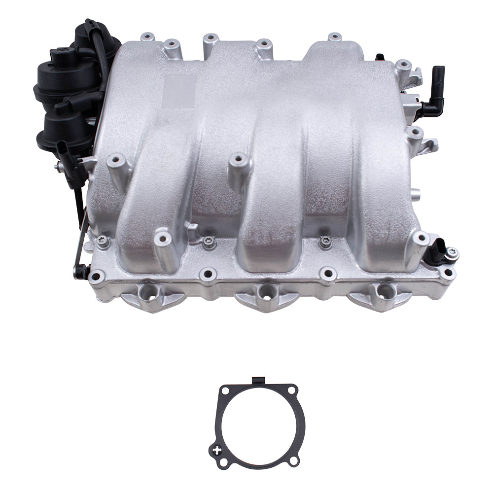 Brock Replacement Intake Manifold Compatible with 2006-2011 C-Class SLK-Class M-Class w/ Sensor Gasket Set 272 140 2401 2721402401