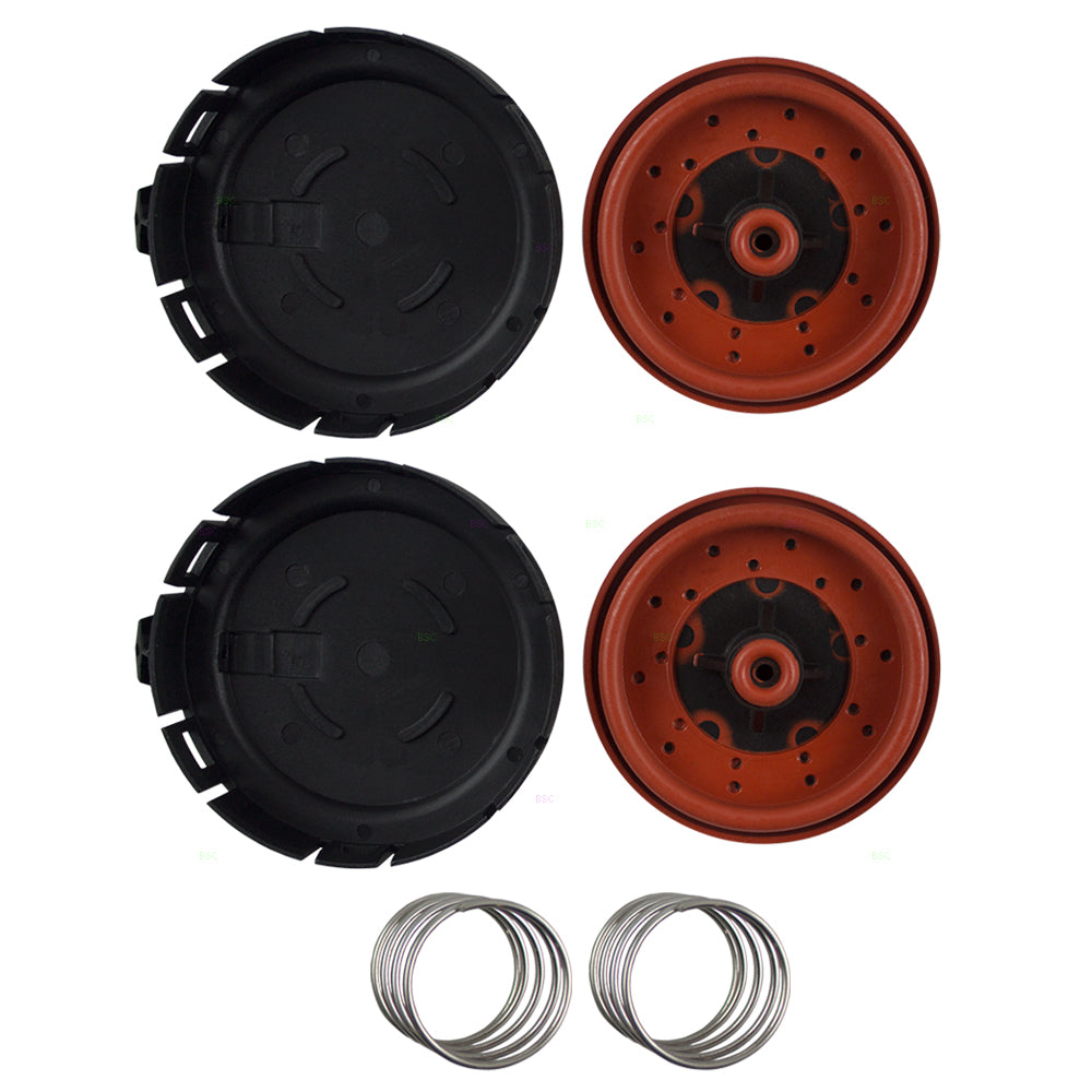 Brock Replacement Pair Set Crankcase Pressure Vent Regulating Valve Repair Kits Compatible with 5 Series 6 Series 7 Series X5 4.4L 4.8L 11127547058