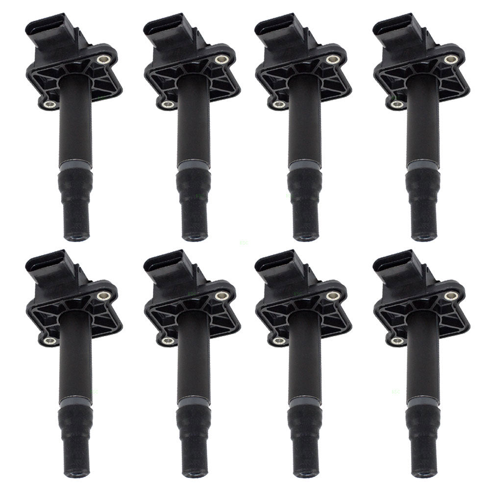 Brock Replacement Ignition Coils 8 Piece Set Compatible with 1999-2001 A4/Beetle 1999-2000 Passat 2000-2001 Golf 2000-2002 TT/A4 2000-2004 A6 Quattro 2000-2003 A8 Quattro 2001-2003 S8 2002-2003 S6