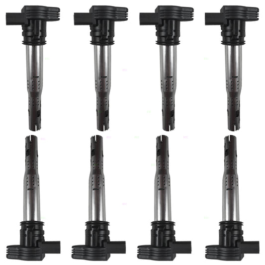 Brock Replacement 8 Piece Set Ignition Spark Plug Coils Compatible with 2007-2008 RS4 2008-2009 Touareg 4.2L 8 cyl 07K905715F 5C1684