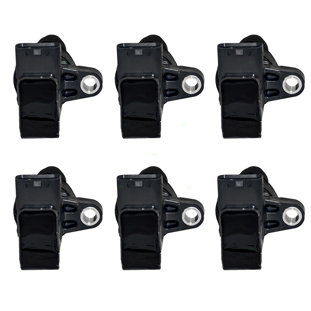Brock Replacement 6 Piece Set of Six Ignition Spark Plug Coils Compatible with 2002 2003 2004 2005 2006 2007 2008 X-Type 6 cyl C2S42673