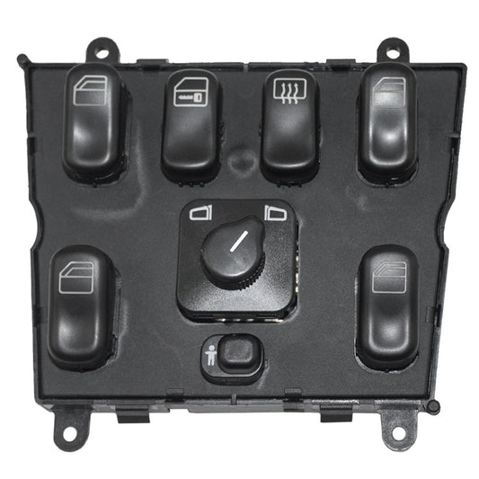 Brock Replacement Power Window Master Control Switch Compatible with 1998-2002 M-Class 1638206610 163 820 6610