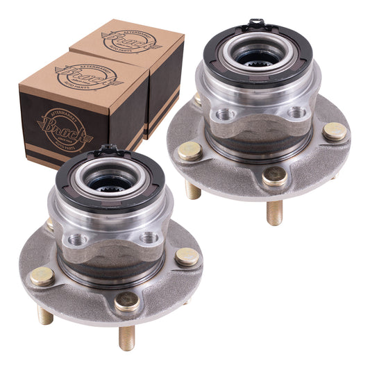 Brock Replacement Rear Set Hub Bearing Assemblies Compatible with 2014-2020 Outlander All Wheel Drive