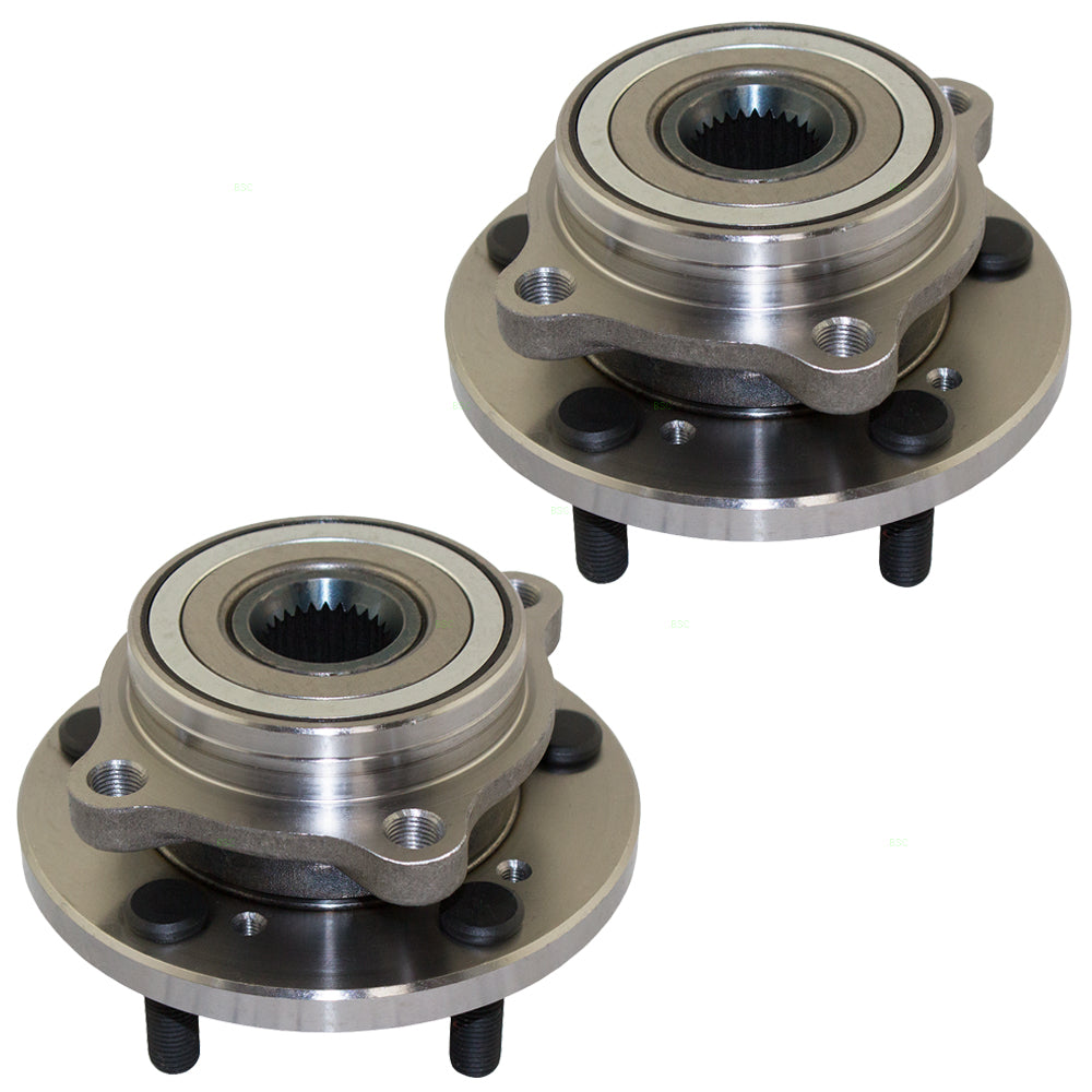 Brock Replacement for Pair Set Front Wheel Hub Bearings Compatible with 06-12 Eclipse 3885A016 HA590108