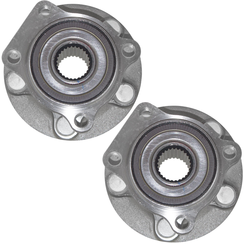 Brock Replacement Set Front Wheel Hubs & Bearings Compatible with Legacy Outback Impreza XV Crosstrek 28373AG01A HA590315 513220