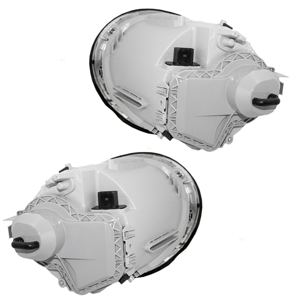 Brock Replacement Driver and Passenger Halogen Headlights Headlamps Compatible with 1998-2005 VW New Beetle 1C0 941 029 K 1C0 941 030 K