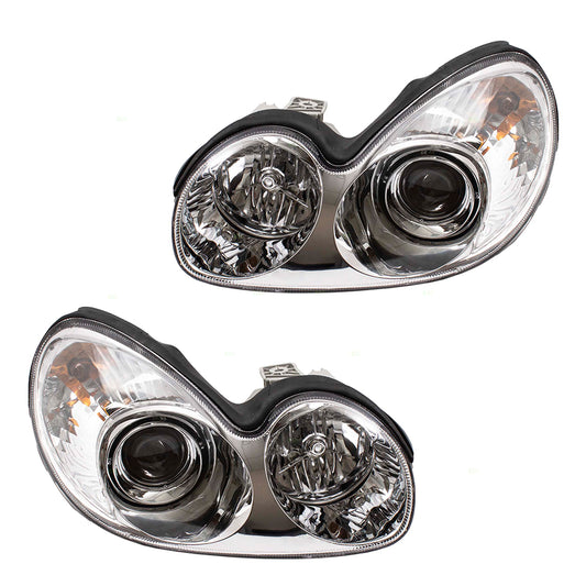 Headlight for 2002-2005 Sonata 921013D050 Set HY2502126