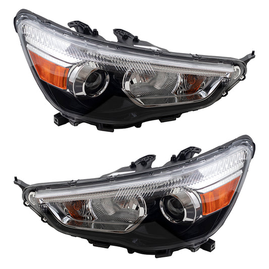Headlight for 2011-2019 Outlander Sport for 2011-2019 RVR 8301C223 Set MI2502160
