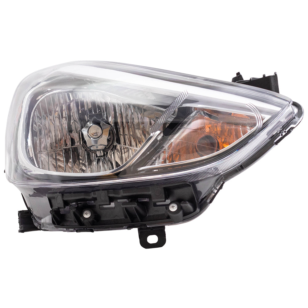 Brock Replacement Headlight Assembly Passengers Halogen Combination Lamp Compatible with 2015-2017 Accent 921021R710 92102-1R710