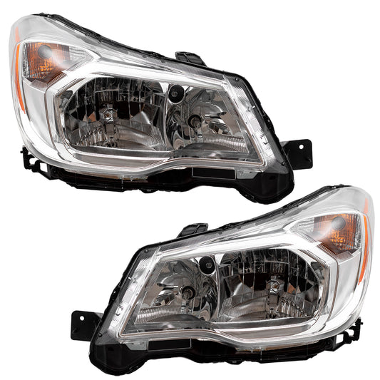 Headlight for 2014-2016 Forester 84001SG091 Set