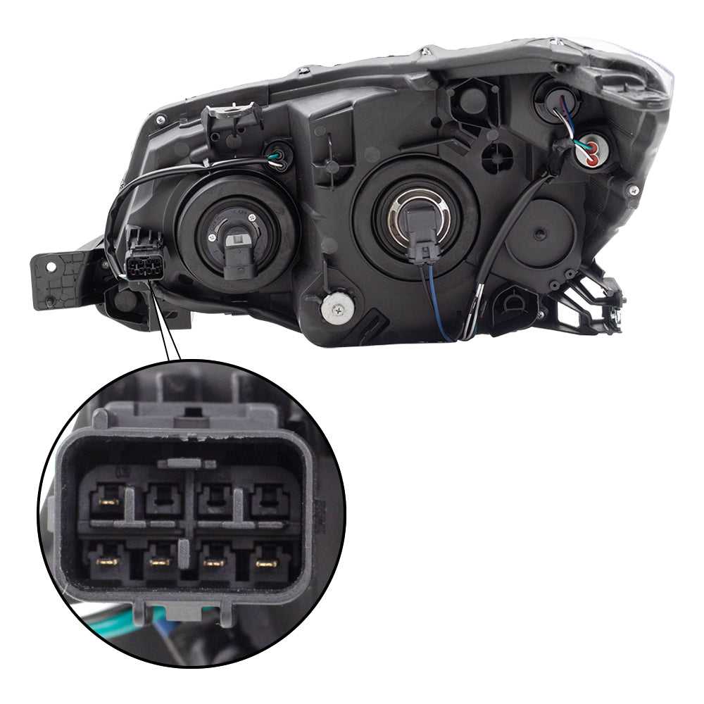 Headlight for 2014-2016 Forester 84001SG091 Set