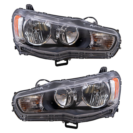 Headlight for 2009-2017 Lancer 8301C361 Set MI2502158