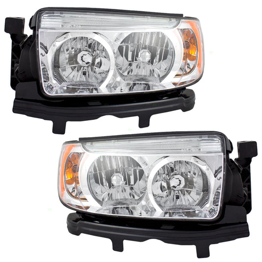 Headlight for 2006-2008 Forester 84001SA471 Set SU2502119