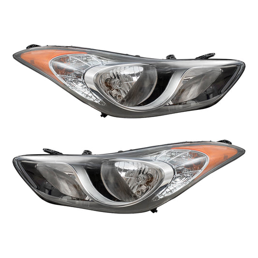 Headlight for 2011-2013 Elantra 921013Y000 Set HY2502161