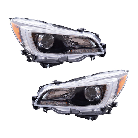Headlight for 2015-2017 Outback for 2015-2017 Legacy 84001AL03A Set SU2502149