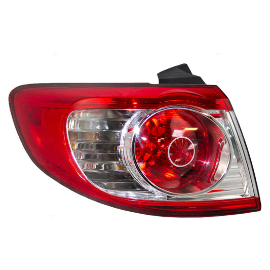Brock Replacement Drivers Taillight Tail Lamp Compatible with 10-12 Santa Fe SUV 92401-0W500
